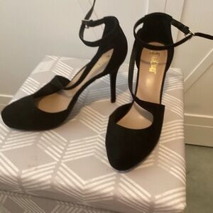 Black stiletto Suede heels